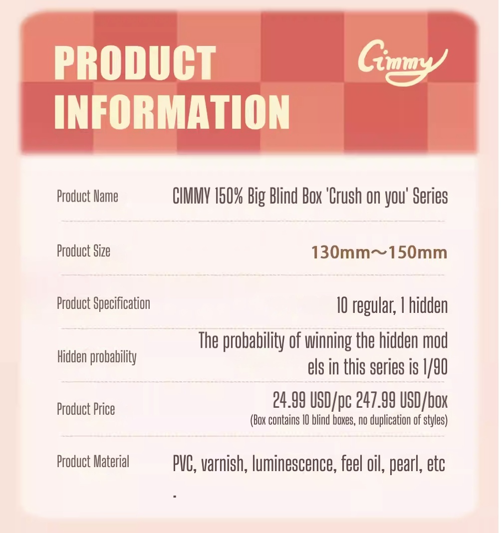 CIMMY Blind Box 'Crush on you' Series